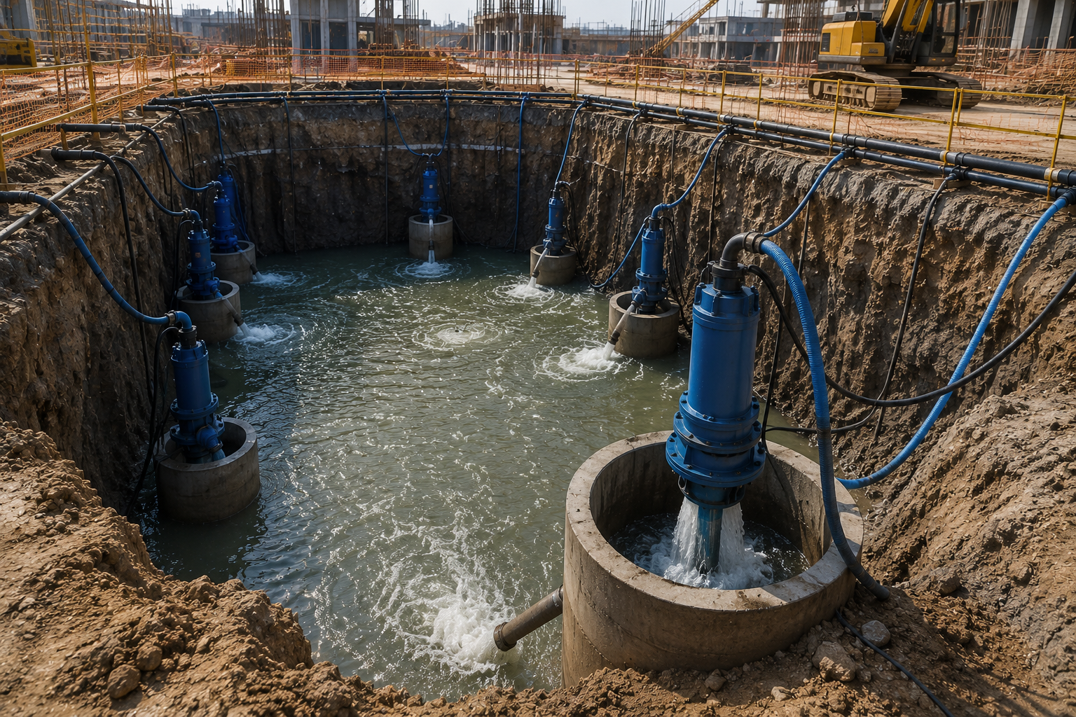 Borewell  Dewatering Pump System